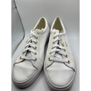 Keds Women's White Leather Dream Foam Sneakers Comfort Low‎ Top Shoes
